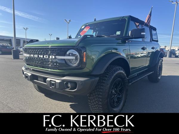 Used 2023 Ford Bronco 4-Door Wildtrak with VIN 1FMEE5DPXPLB28701 for sale in Palmyra, NJ